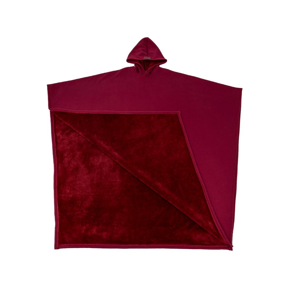 Warm Hooded Poncho With Soft Lining - Image 13