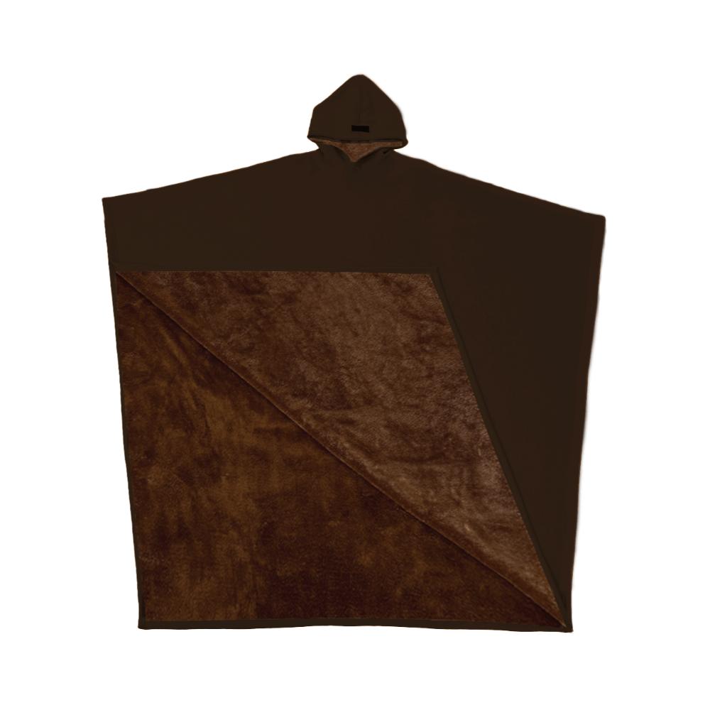 Warm Hooded Poncho With Soft Lining - Image 2