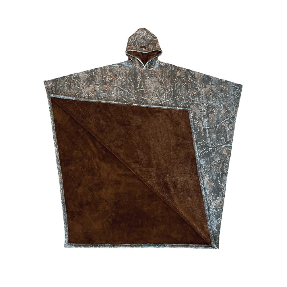 Warm Hooded Poncho With Soft Lining - Image 3