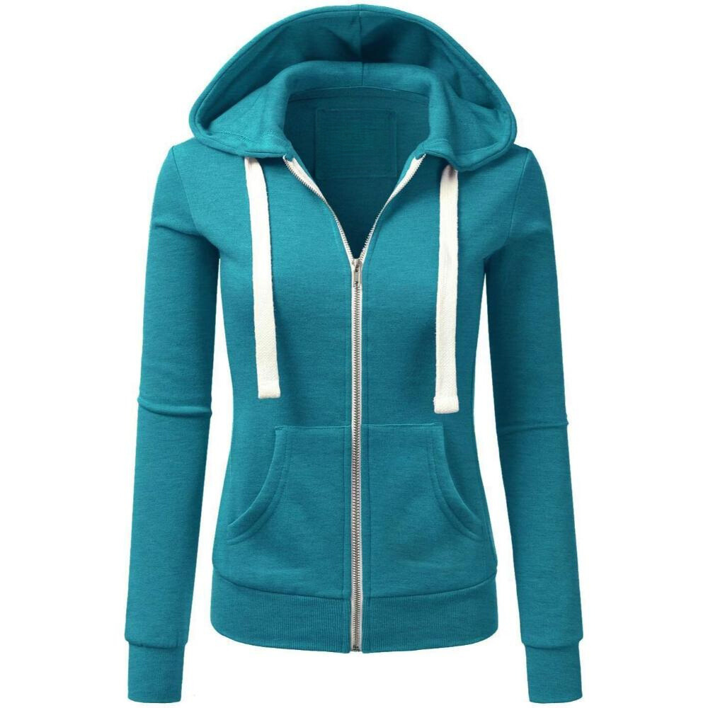 Zip Up Hooded Jacket With Drawstrings - Image 14