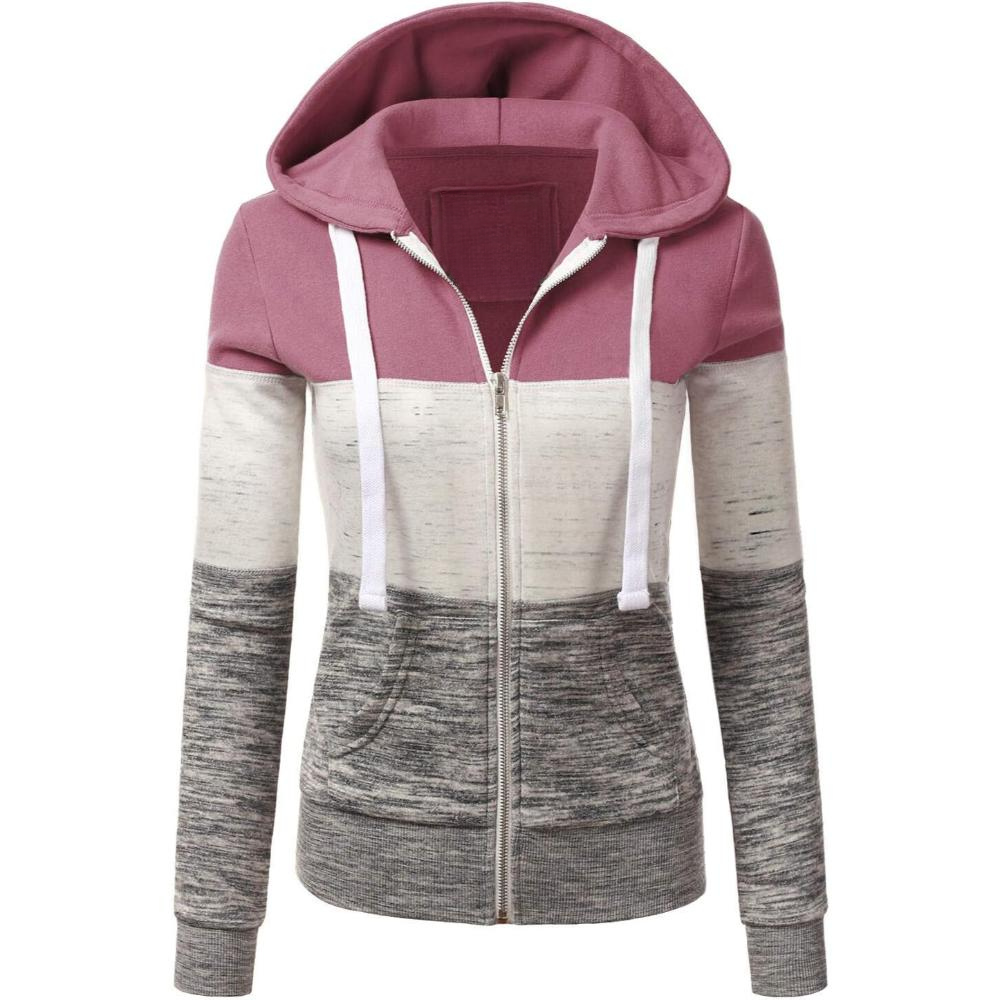 Zip Up Hooded Jacket With Contrast Stripes - Image 13