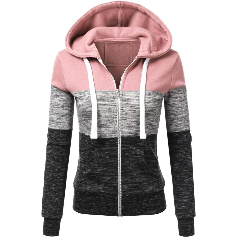Zip Up Hooded Jacket With Contrast Stripes - Image 7