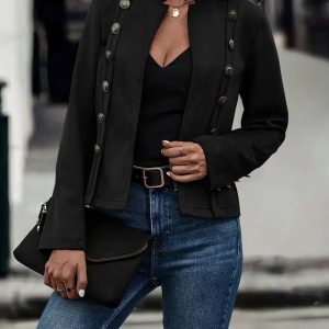 Timeless Vintage Long Sleeve Jacket For Every Occasion